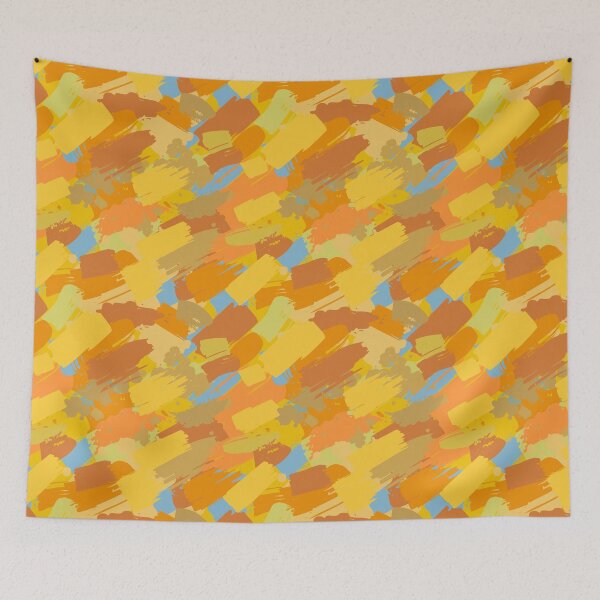 Item preview, Yellow and Blue Brushes Strokes designed and sold by corgris.