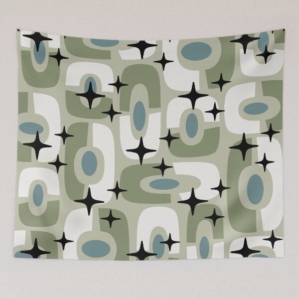 Item preview, Retro Mid Century Atomic Composition 368 designed and sold by tonymagnerart.