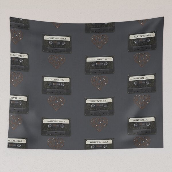Item preview, Occult Tapes Vintage Goth Cassette Tape Heart designed and sold by OneMillionSpot.