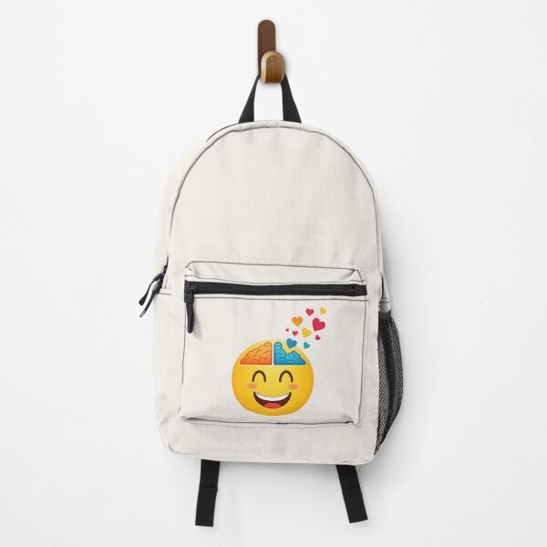 Item preview, Emoji releasing many hearts from the brain designed and sold by PrintLabStudio.
