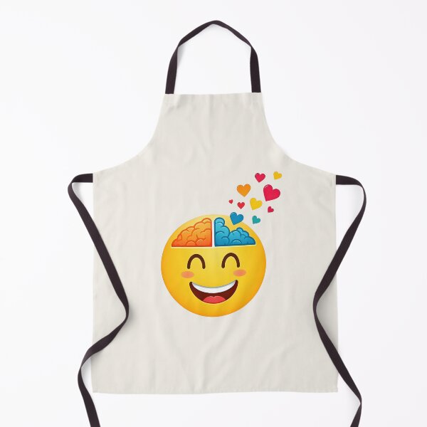 Item preview, Emoji releasing many hearts from the brain designed and sold by PrintLabStudio.