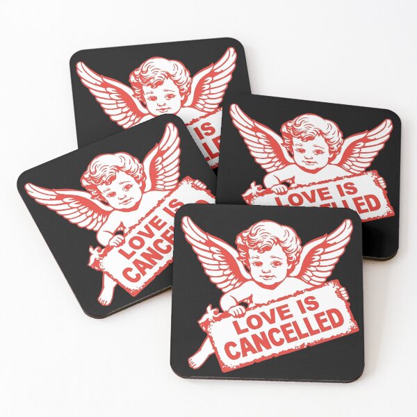Item preview, Cupid sitting with a protest sign saying “Love Is Cancelled” 4 designed and sold by Neon G.