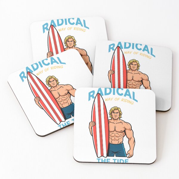 Item preview, Radical Way of Riding the Tide – Bold Surfer Strength Illustration designed and sold by C3J7.