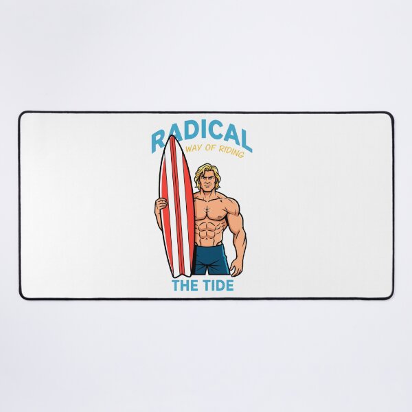Item preview, Radical Way of Riding the Tide – Bold Surfer Strength Illustration designed and sold by C3J7.