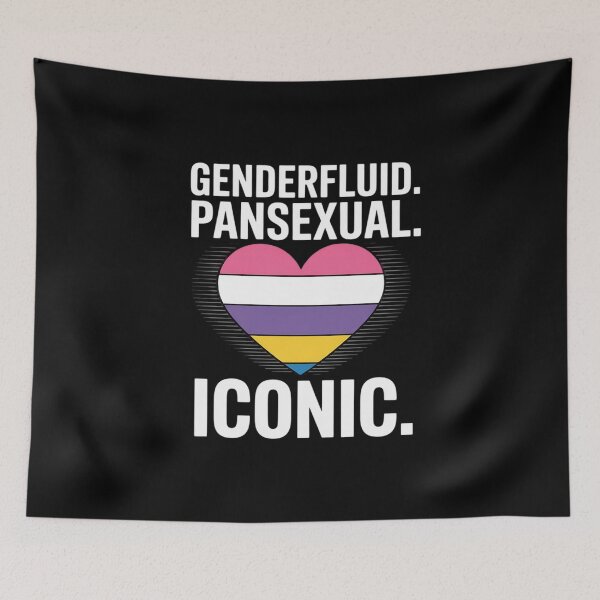 Item preview, Genderfluid Pansexual Iconic Pride Flag Genderqueer Queer designed and sold by FadeOfThrone.
