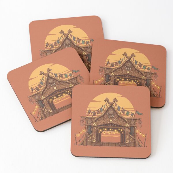 Item preview, Mystical Tribal Folk Festival Stage Sunset designed and sold by OneMillionSpot.