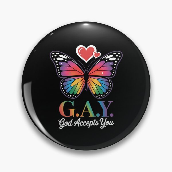 Item preview, God Accepts You Butterfly Rainbow LGBTQ Gay Pride Awareness designed and sold by FadeOfThrone.