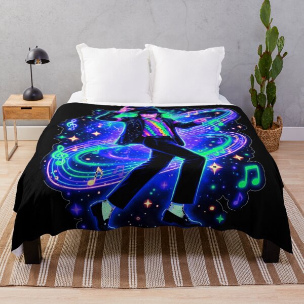 Item preview, MJ Dance King Magical Light Neon Galaxy Vibes designed and sold by ExploreAura Studio.