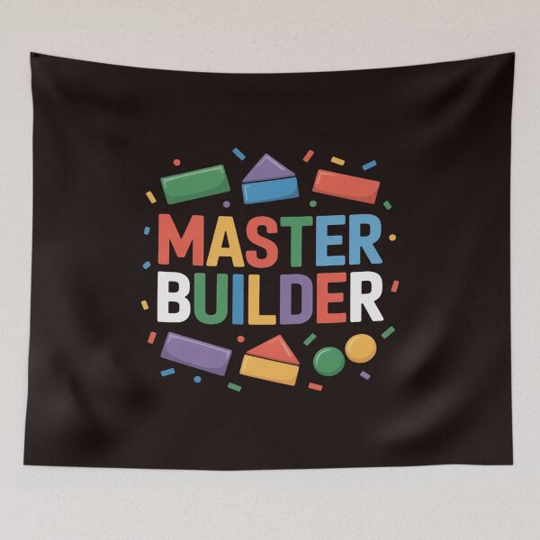 Item preview, Master Builder Kids Building Blocks Brick Builder designed and sold by MichaelStalkas.
