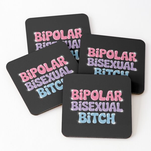Item preview, Groovy Bipolar Bisexual Bitch - Bi Pride Flag designed and sold by MarryIsMonth.