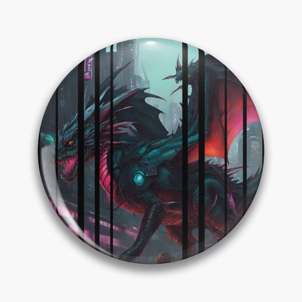 Item preview, Cyber neon City Dragon 3 designed and sold by Neon G.