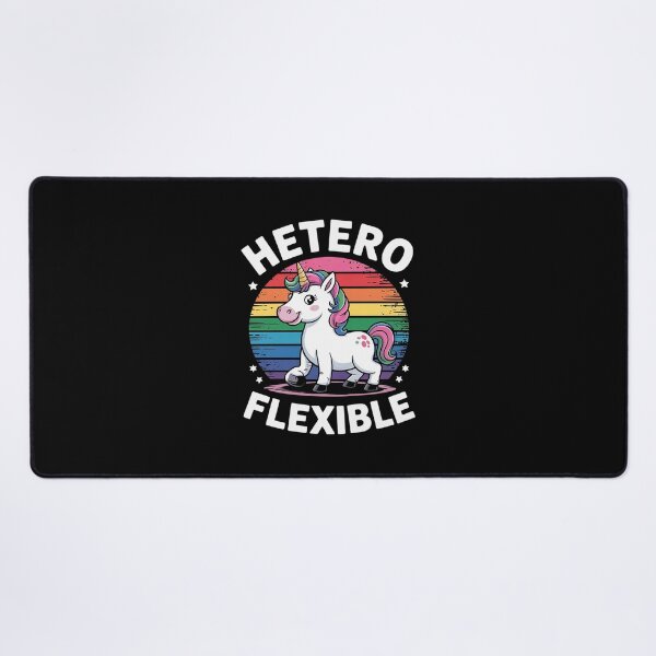 Item preview, Heteroflexible Yoga Unicorn Queer Ally Gay Pride Stuff designed and sold by FadeOfThrone.