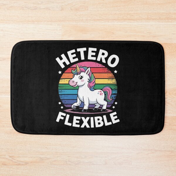 Item preview, Heteroflexible Yoga Unicorn Queer Ally Gay Pride Stuff designed and sold by FadeOfThrone.