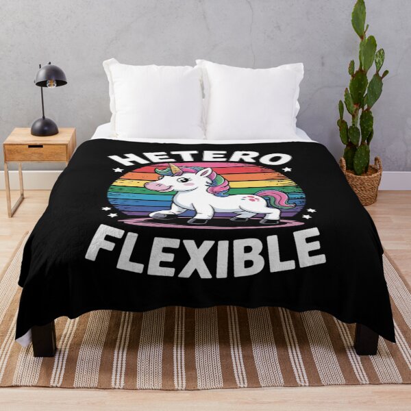 Item preview, Heteroflexible Yoga Unicorn Queer Ally Gay Pride Stuff designed and sold by FadeOfThrone.