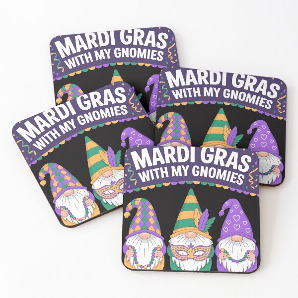 Item preview, Mardi Gras With My Gnomies Mardi Gras Gnome for Women designed and sold by Vexat062Art.