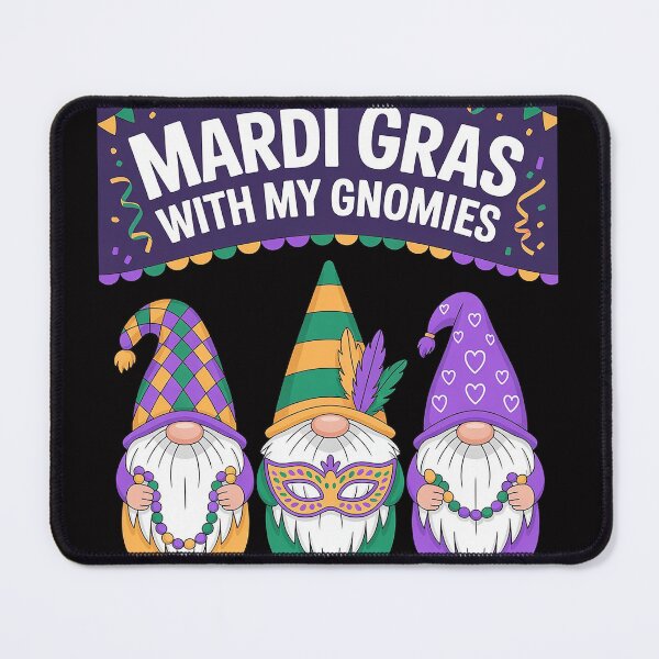 Item preview, Mardi Gras With My Gnomies Mardi Gras Gnome for Women designed and sold by Vexat062Art.