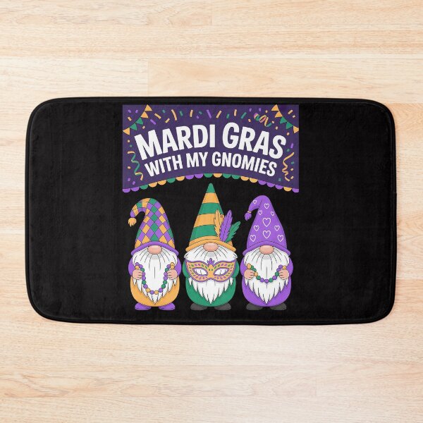 Item preview, Mardi Gras With My Gnomies Mardi Gras Gnome for Women designed and sold by Vexat062Art.