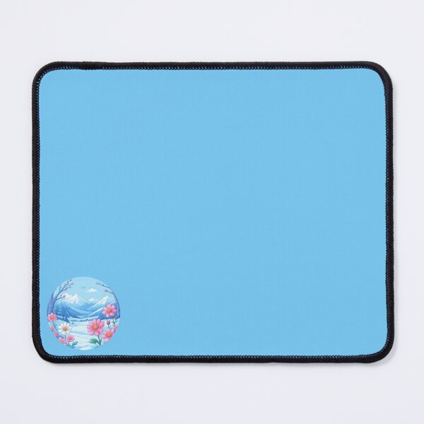 Item preview, Spring Floral Mountain Landscape - Winter to Spring Nature Art designed and sold by matthsoopaStyle.