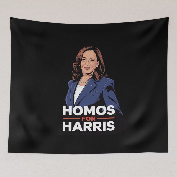 Item preview, Homos for Kamala Harris Queer Vote President 2024 Gay LGBTQ designed and sold by FadeOfThrone.