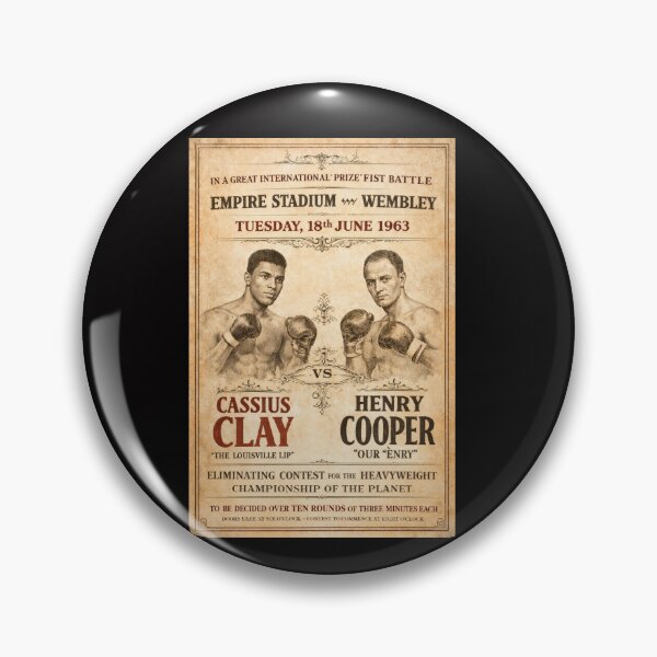 Item preview, Reimagined Clay v Cooper Boxing Poster designed and sold by halibutgoatramb.