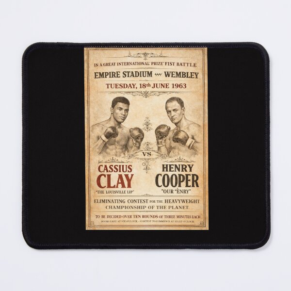 Item preview, Reimagined Clay v Cooper Boxing Poster designed and sold by halibutgoatramb.