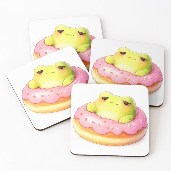 Item preview, Sleepy Frog in a Donut designed and sold by Eiraoff.