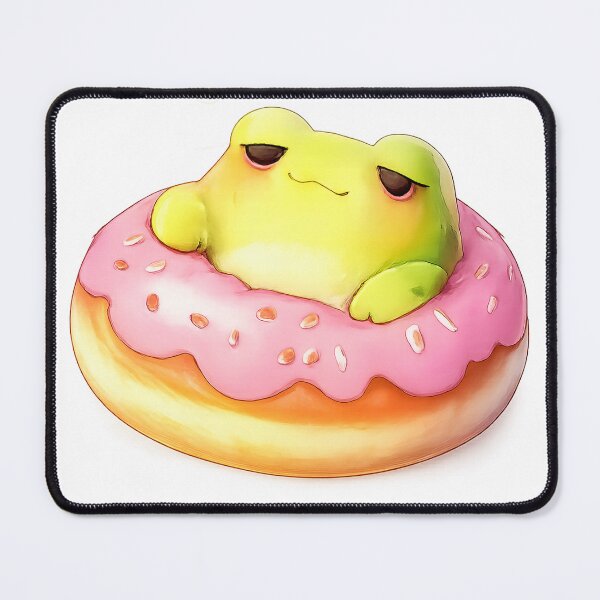 Item preview, Sleepy Frog in a Donut designed and sold by Eiraoff.