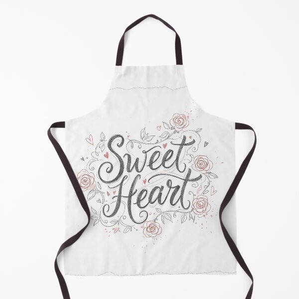 Item preview, Sweet Heart Romantic Floral Hand Lettering Illustration designed and sold by Anna_art_space.