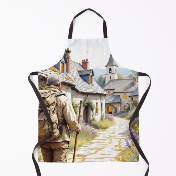 Item preview, Way of St. James, arrival at the village of Nasbinal (Aubrac - France) designed and sold by jefboutique6150.
