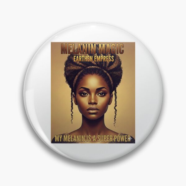 Item preview, Sun Kissed Melanated Woman Black and Gold Hair designed and sold by soulwisdommovement.