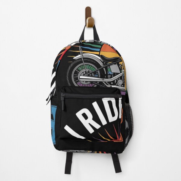 Item preview, I ride with pride, gay biker, rainbow motorcycle lover queer designed and sold by MarryIsMonth.