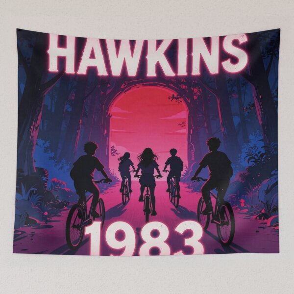 Item preview, Midnight in Hawkins - 80s Retro Synthwave Art designed and sold by Thompika.
