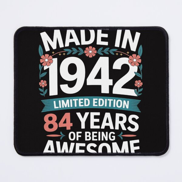 Item preview, Made in 1942 84 Year of Being Awesome Floral Birthday Women designed and sold by Vexat062Art.