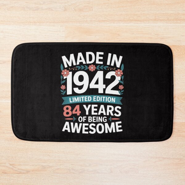 Item preview, Made in 1942 84 Year of Being Awesome Floral Birthday Women designed and sold by Vexat062Art.