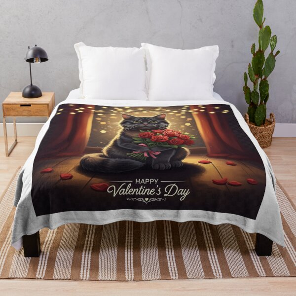 Item preview, Romantic Cat Under Lights designed and sold by PetJoyPrintsCO.