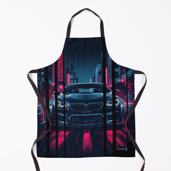 Item preview, B.W M6 sideways cyberpunk neon city, high contrast colors, cinematic lighting, bold vector illustration 11 designed and sold by Neon G.