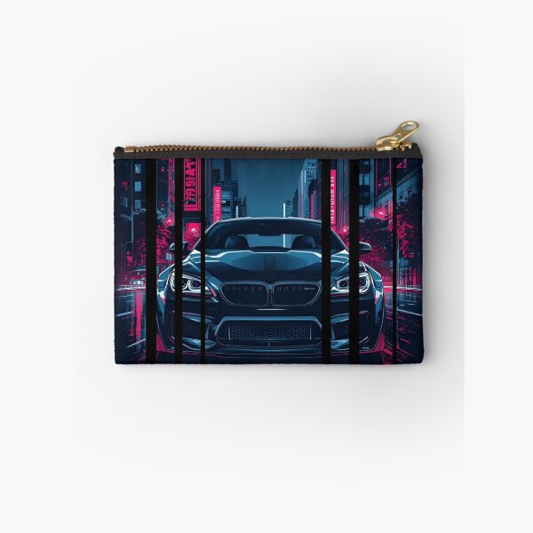 Item preview, B.W M6 sideways cyberpunk neon city, high contrast colors, cinematic lighting, bold vector illustration 11 designed and sold by Neon G.