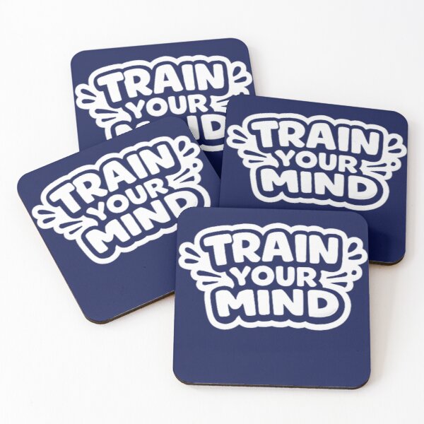 Item preview, Train Your Mind – Learning & Brain Motivation Typography designed and sold by Amr Darwish Graphic designer.