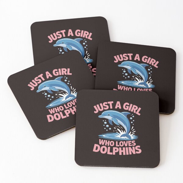 Item preview, Just A Girl Who Loves Dolphins Summer Cute Girl Dolphin- designed and sold by MichaelStalkas.