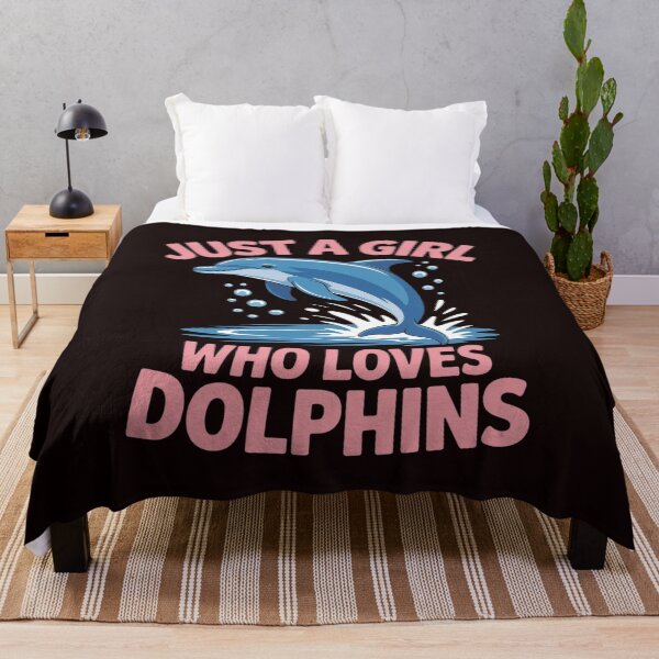 Item preview, Just A Girl Who Loves Dolphins Summer Cute Girl Dolphin- designed and sold by MichaelStalkas.