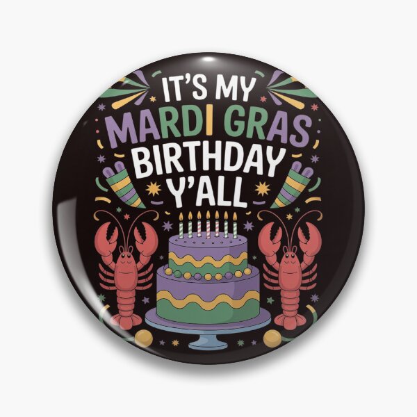 Item preview, Its My Mardi Gras Birthday Yall Mardi Gras Happy Birthday designed and sold by MichaelStalkas.