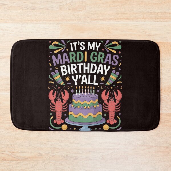 Item preview, Its My Mardi Gras Birthday Yall Mardi Gras Happy Birthday designed and sold by MichaelStalkas.