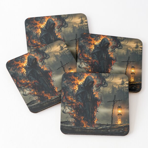 Item preview, Lantern Keeper of the Burning Lake designed and sold by Insomnia Art Designs.