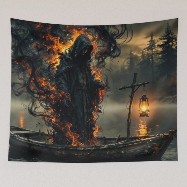 Item preview, Lantern Keeper of the Burning Lake designed and sold by Insomnia Art Designs.