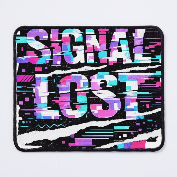 Item preview, Signal Lost Glitch Art | Neon Cyberpunk Typography designed and sold by vibeita.