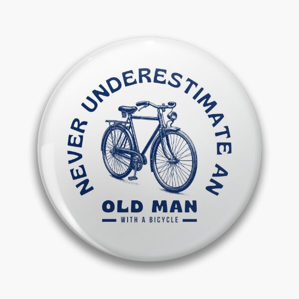Item preview, Never Underestimate an Old Man with a Bicycle – Funny Cycling Grandpa Vintage & Strava Gifts designed and sold by BMLprint ⭐⭐⭐⭐⭐.