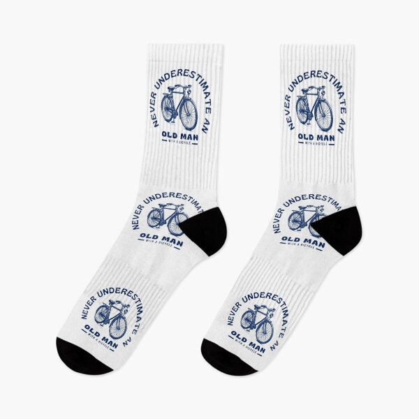 Item preview, Never Underestimate an Old Man with a Bicycle – Funny Cycling Grandpa Vintage & Strava Gifts designed and sold by BMLprint ⭐⭐⭐⭐⭐.