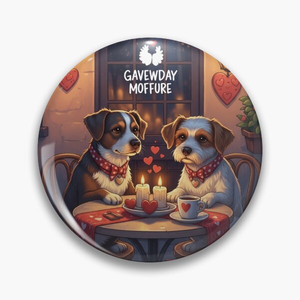 Item preview, Dogs On A Love Date designed and sold by PetJoyPrintsCO.