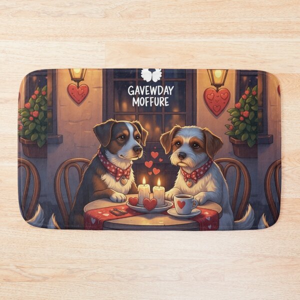 Item preview, Dogs On A Love Date designed and sold by PetJoyPrintsCO.