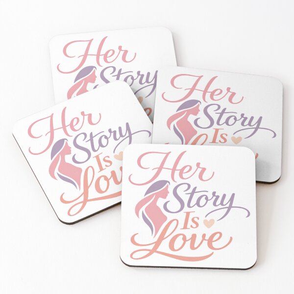Item preview, Her Story Is Love – Soft Feminine Legacy Quote T-Shirt designed and sold by RMTrendy.
